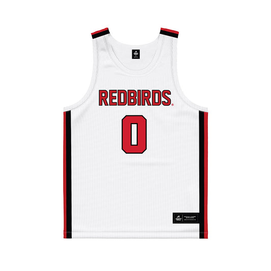 Illinois State - NCAA Men's Basketball : Jack Daugherty - White Basketball Jersey-0