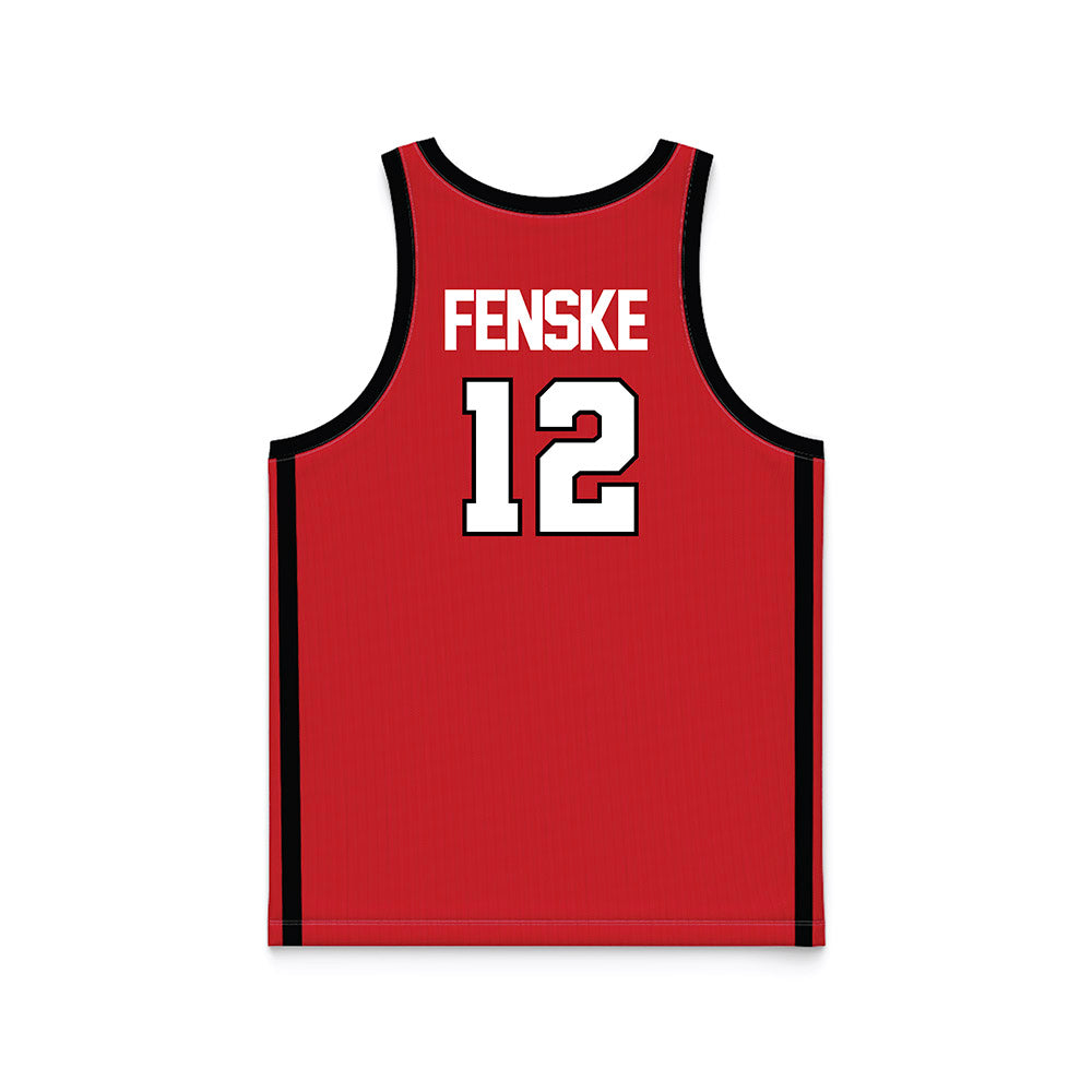 Illinois State - NCAA Women's Basketball : Jordan Fenske - Red Basketball Jersey-1