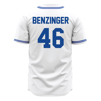 Seton Hall - NCAA Baseball : Derek Benzinger - White Jersey-1