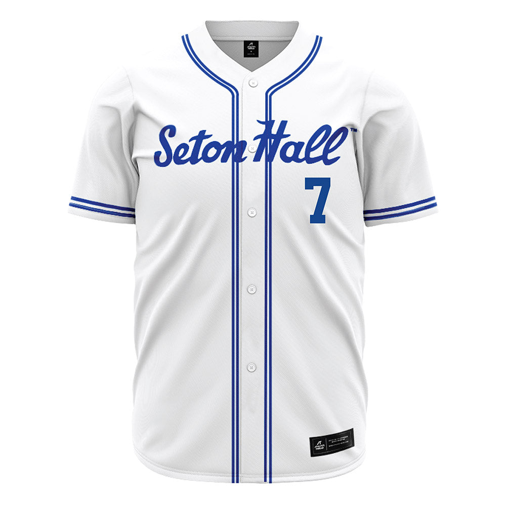 Seton Hall - NCAA Baseball : Stephen Curry - White Jersey-0