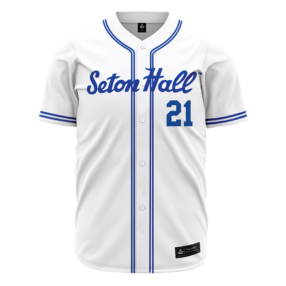 Seton Hall - NCAA Baseball : Nick Tomasetto - White Jersey-0