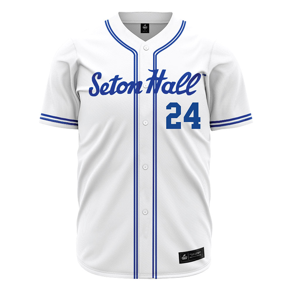 Seton Hall - NCAA Baseball : Gregory Bruno - White Jersey-0