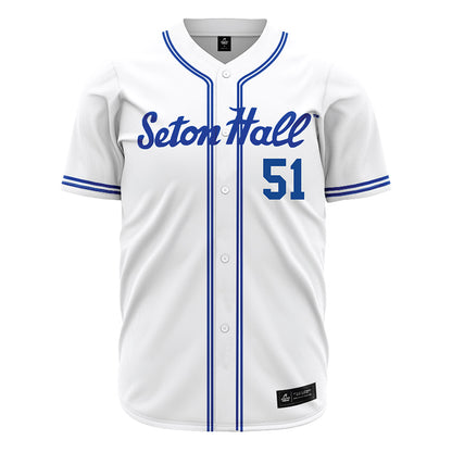 Seton Hall - NCAA Baseball : Mason Christopher - White Jersey-0