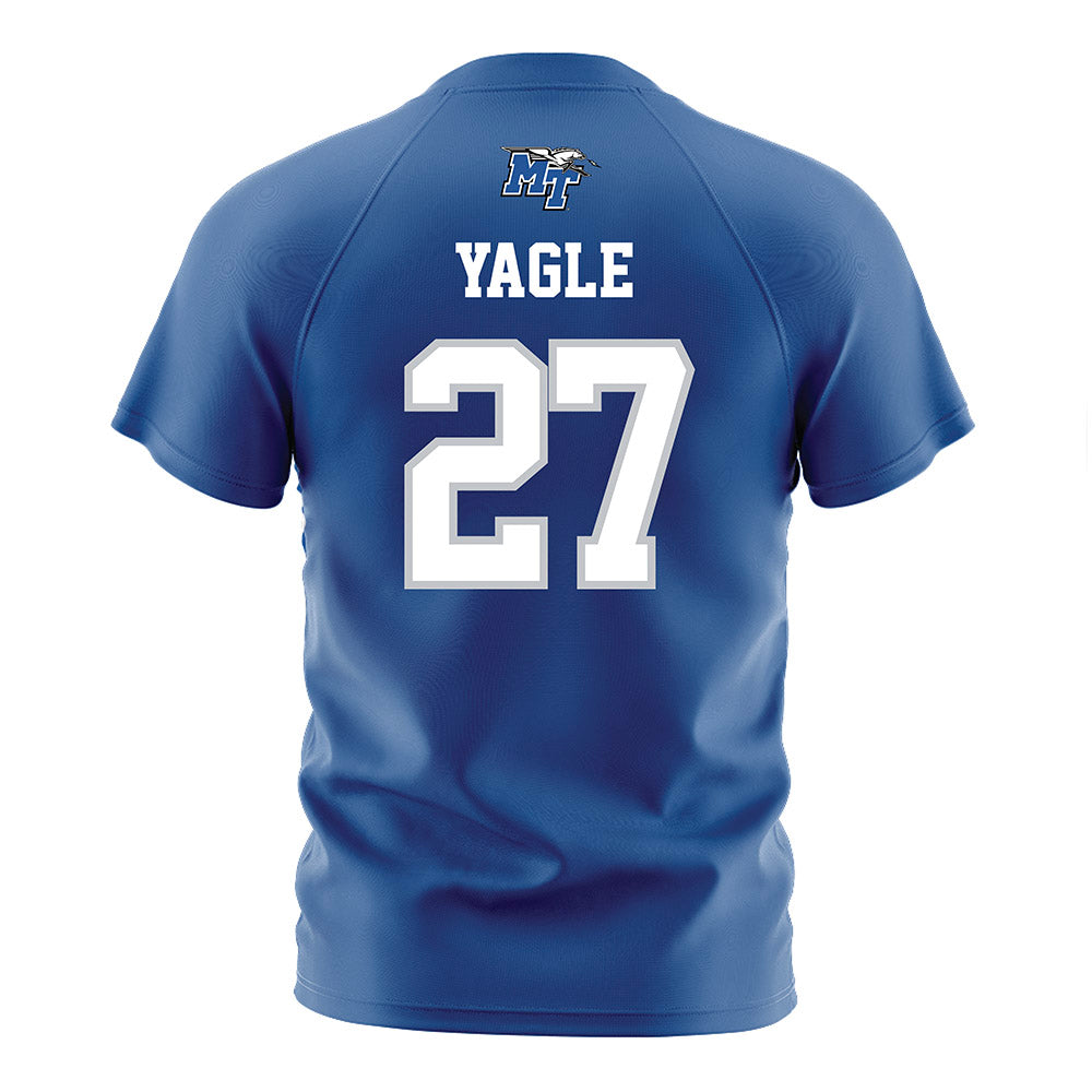 MTSU - NCAA Women's Soccer : Avery Yagle - Blue Soccer Jersey-1