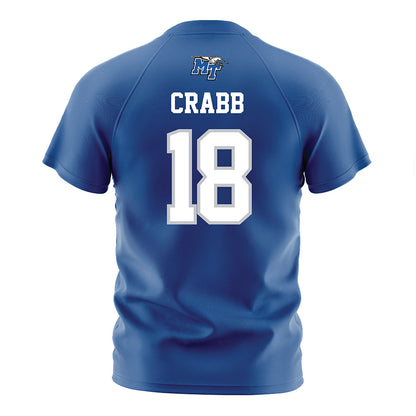 MTSU - NCAA Women's Soccer : Hailey Crabb - Blue Soccer Jersey-1