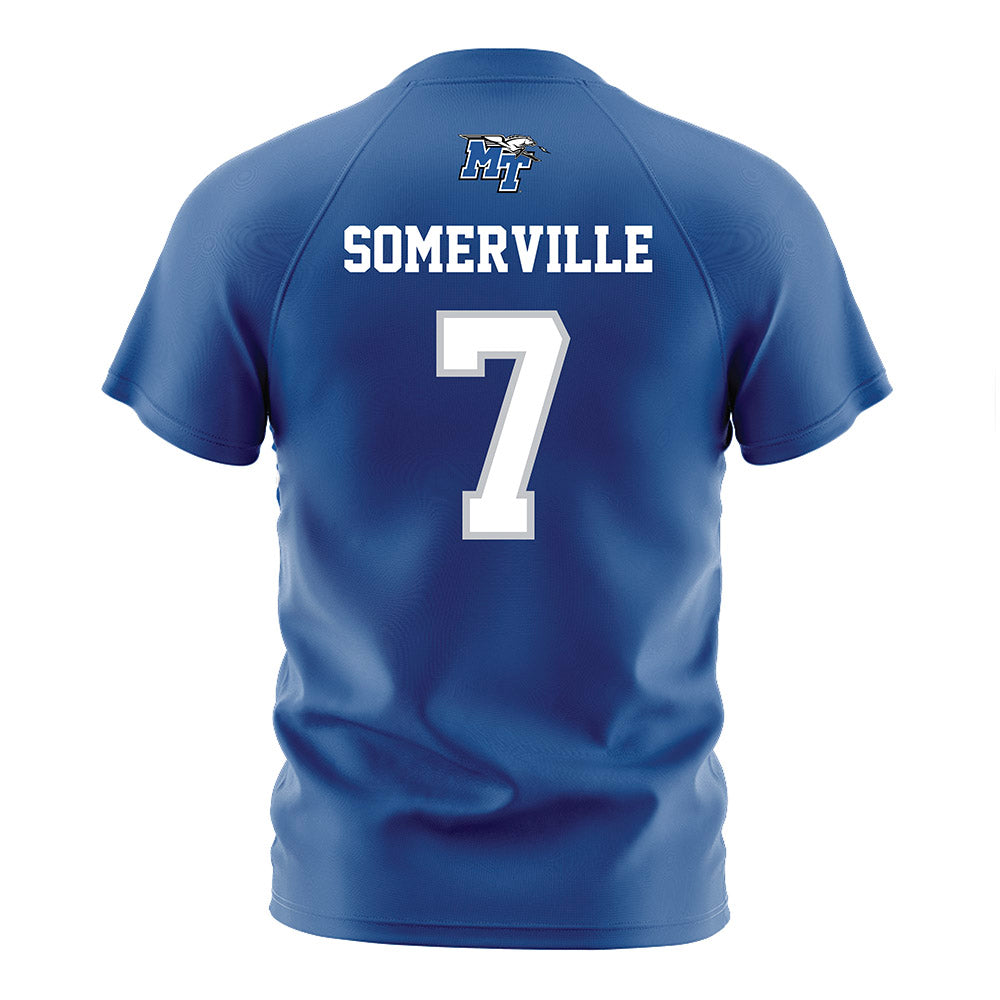 MTSU - NCAA Women's Soccer : Gracie Somerville - Blue Soccer Jersey-1