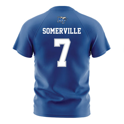 MTSU - NCAA Women's Soccer : Gracie Somerville - Blue Soccer Jersey-1