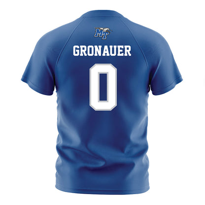 MTSU - NCAA Women's Soccer : Demi Gronauer - Blue Soccer Jersey-1