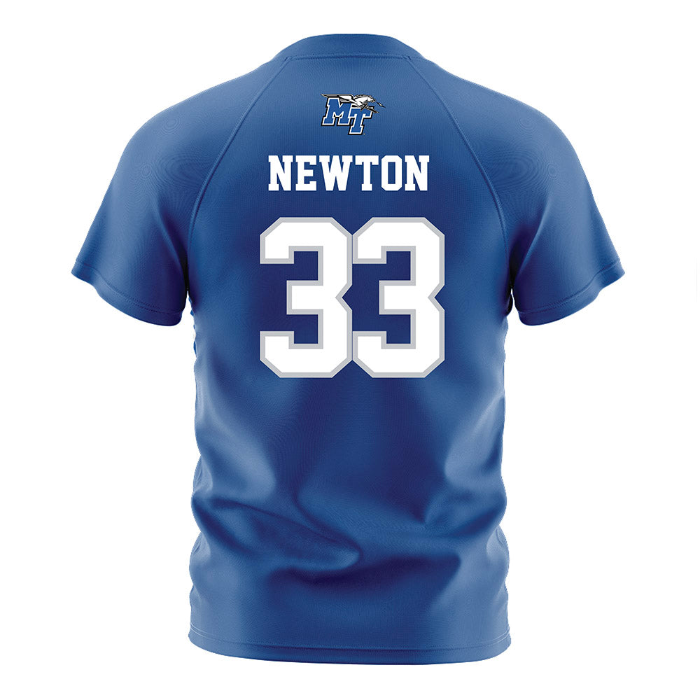 MTSU - NCAA Women's Soccer : Scottie Newton - Blue Soccer Jersey-1