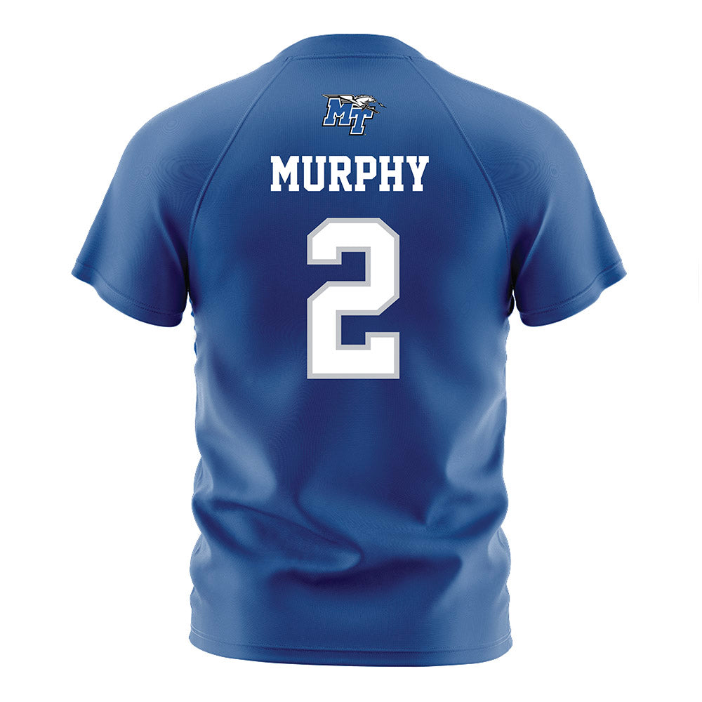 MTSU - NCAA Women's Soccer : Hannah Murphy - Blue Soccer Jersey-1
