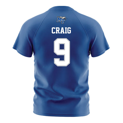 MTSU - NCAA Women's Soccer : Alli Craig - Blue Soccer Jersey-1