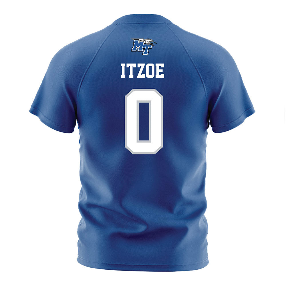 MTSU - NCAA Women's Soccer : Lydia Itzoe - Blue Soccer Jersey-1