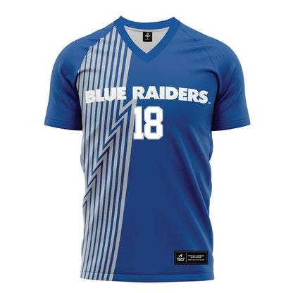 MTSU - NCAA Women's Soccer : Hailey Crabb - Blue Soccer Jersey-0
