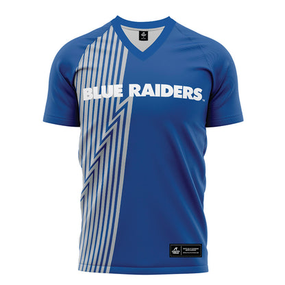 MTSU - NCAA Women's Soccer : Saachi Bureau - Blue Soccer Jersey-0
