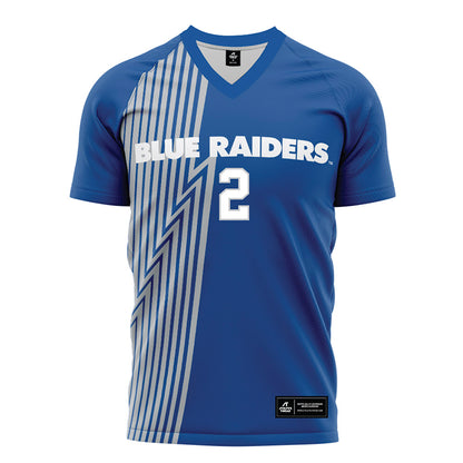MTSU - NCAA Women's Soccer : Hannah Murphy - Blue Soccer Jersey-0