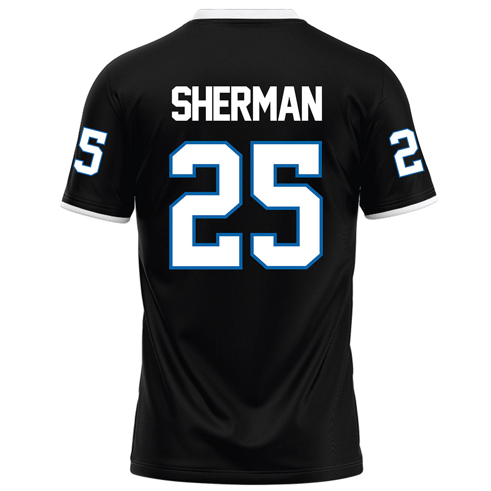 MTSU - NCAA Football : Ethan Sherman - Black Football Jersey-1