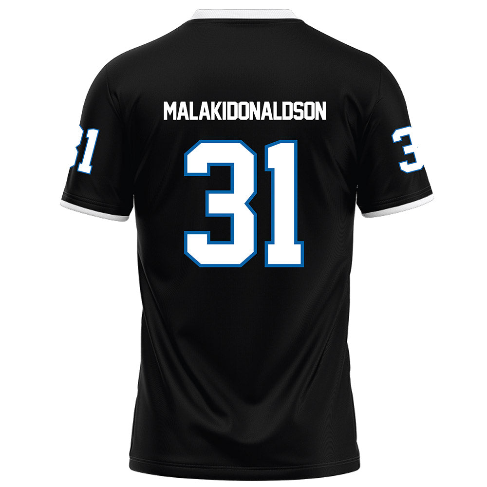 MTSU - NCAA Football : Mathias Malaki-Donaldson - Black Football Jersey-1
