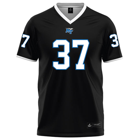 MTSU - NCAA Football : Justis Haggard - Black Football Jersey-0