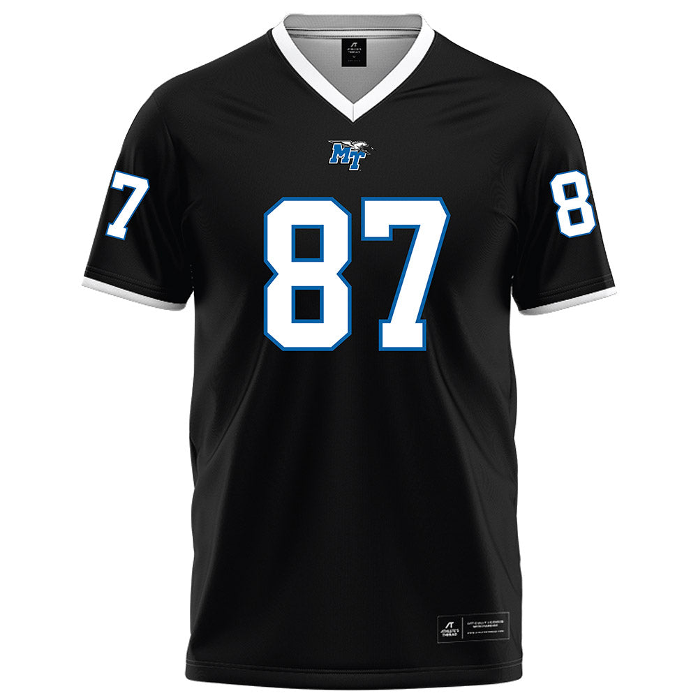 MTSU - NCAA Football : Chase Davis - Black Football Jersey-0