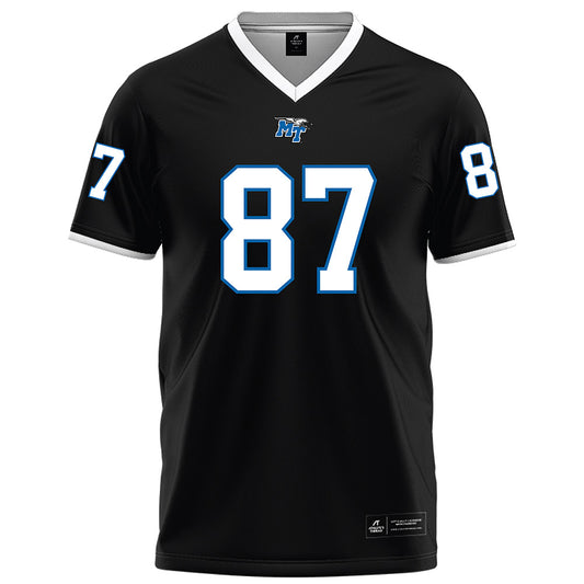 MTSU - NCAA Football : Chase Davis - Black Football Jersey-0