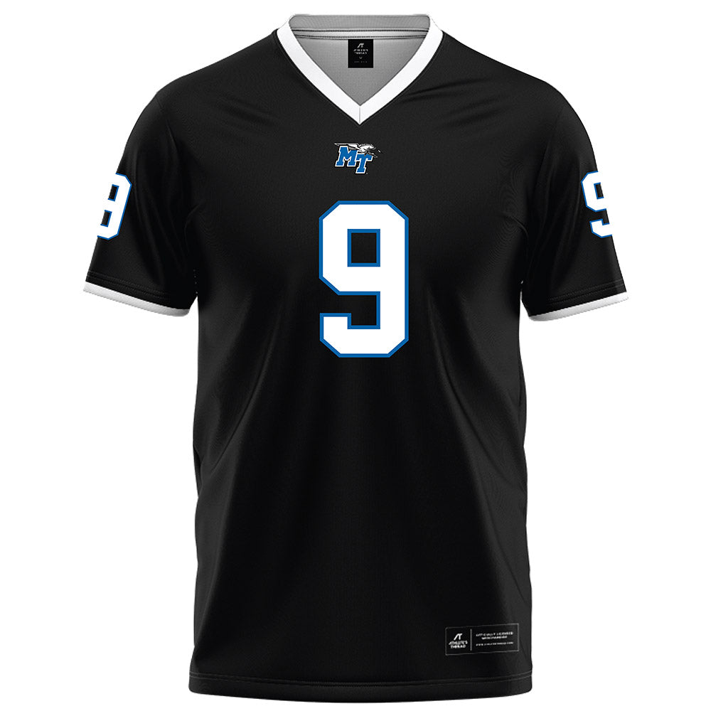 MTSU - NCAA Football : Terrence Brown - Black Football Jersey-0