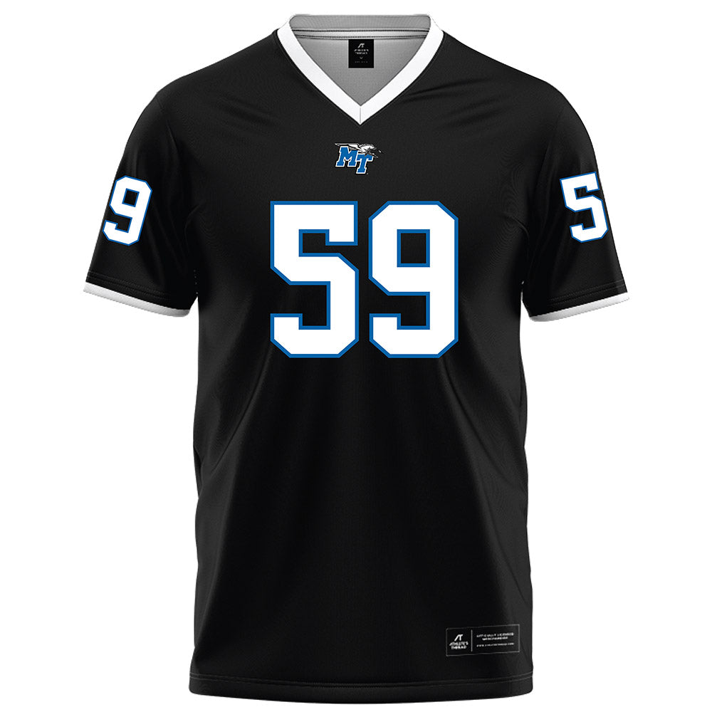 MTSU - NCAA Football : Henry Hamlin - Black Football Jersey-0
