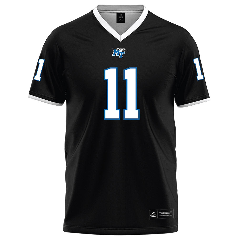 MTSU - NCAA Football : James Johnson - Black Football Jersey-0