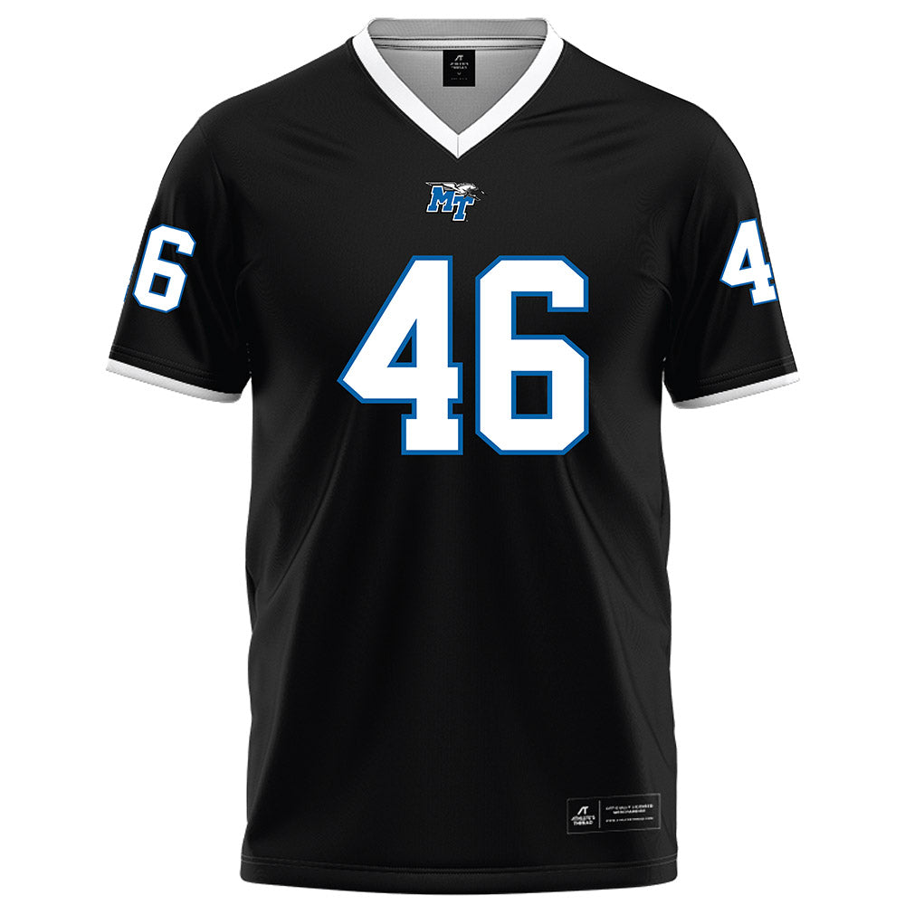 MTSU - NCAA Football : Sawyer Lovvorn - Black Football Jersey-0