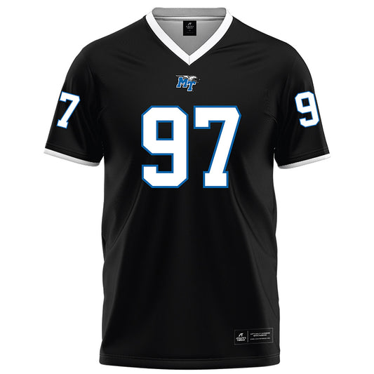 MTSU - NCAA Football : Aden Caine - Black Football Jersey-0