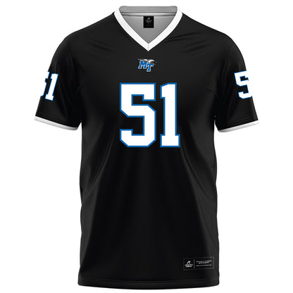 MTSU - NCAA Football : Shane Rochelle - Black Football Jersey-0