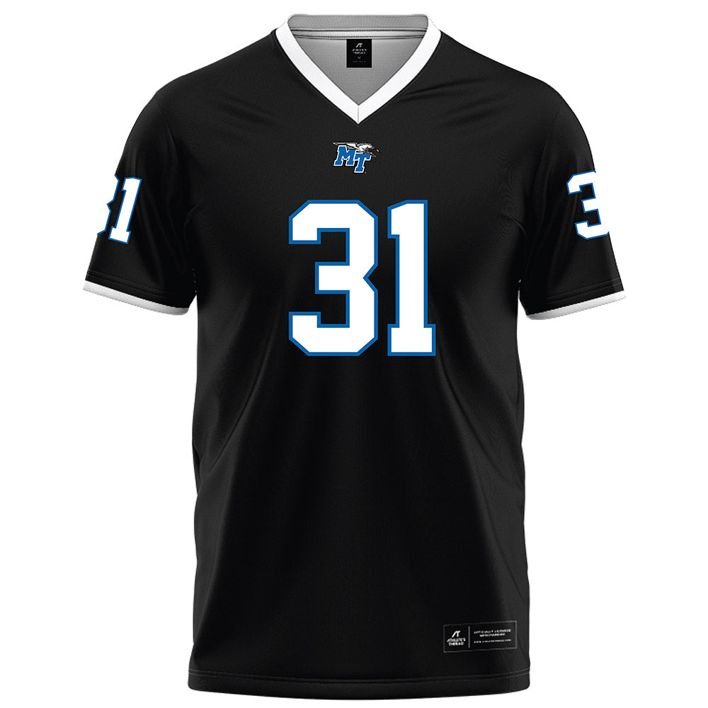 MTSU - NCAA Football : Mathias Malaki-Donaldson - Black Football Jersey-0