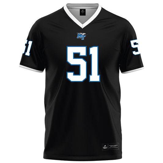 MTSU - NCAA Football : Shane Rochelle - Black Football Jersey-0