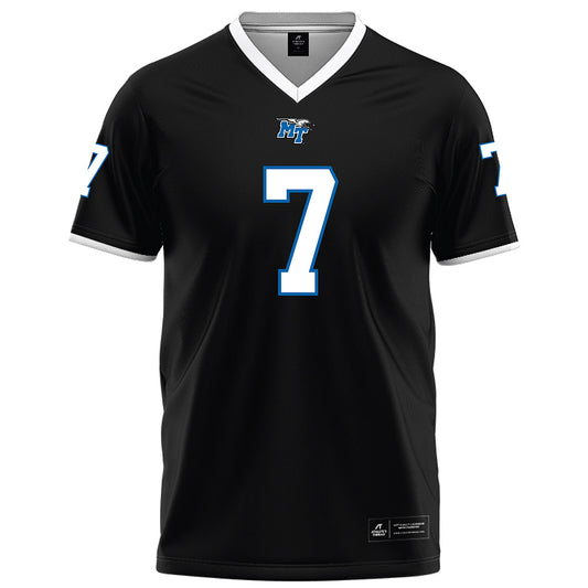 MTSU - NCAA Football : Christofer Noble - Black Football Jersey-0