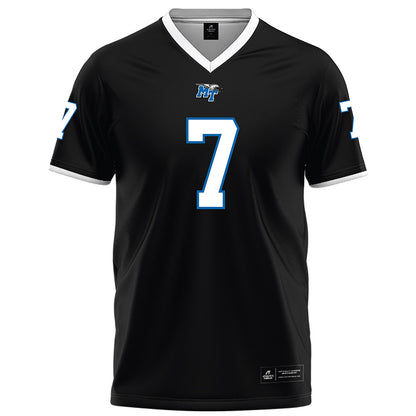 MTSU - NCAA Football : Christofer Noble - Black Football Jersey-0