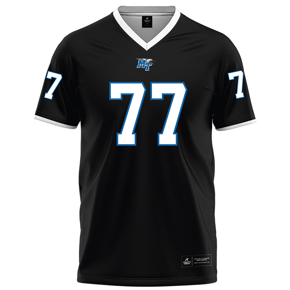 MTSU - NCAA Football : Diego Blattler - Black Football Jersey-0