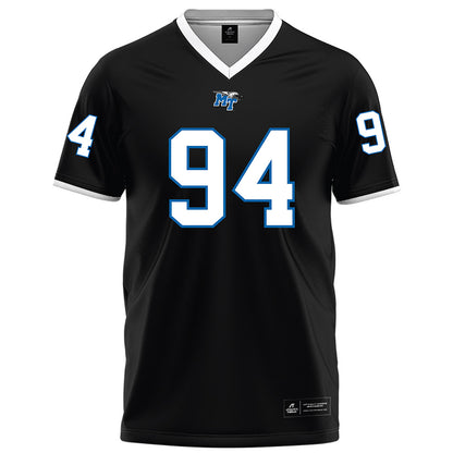 MTSU - NCAA Football : Jack Walton - Black Football Jersey-0