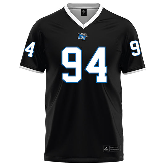 MTSU - NCAA Football : Jack Walton - Black Football Jersey-0