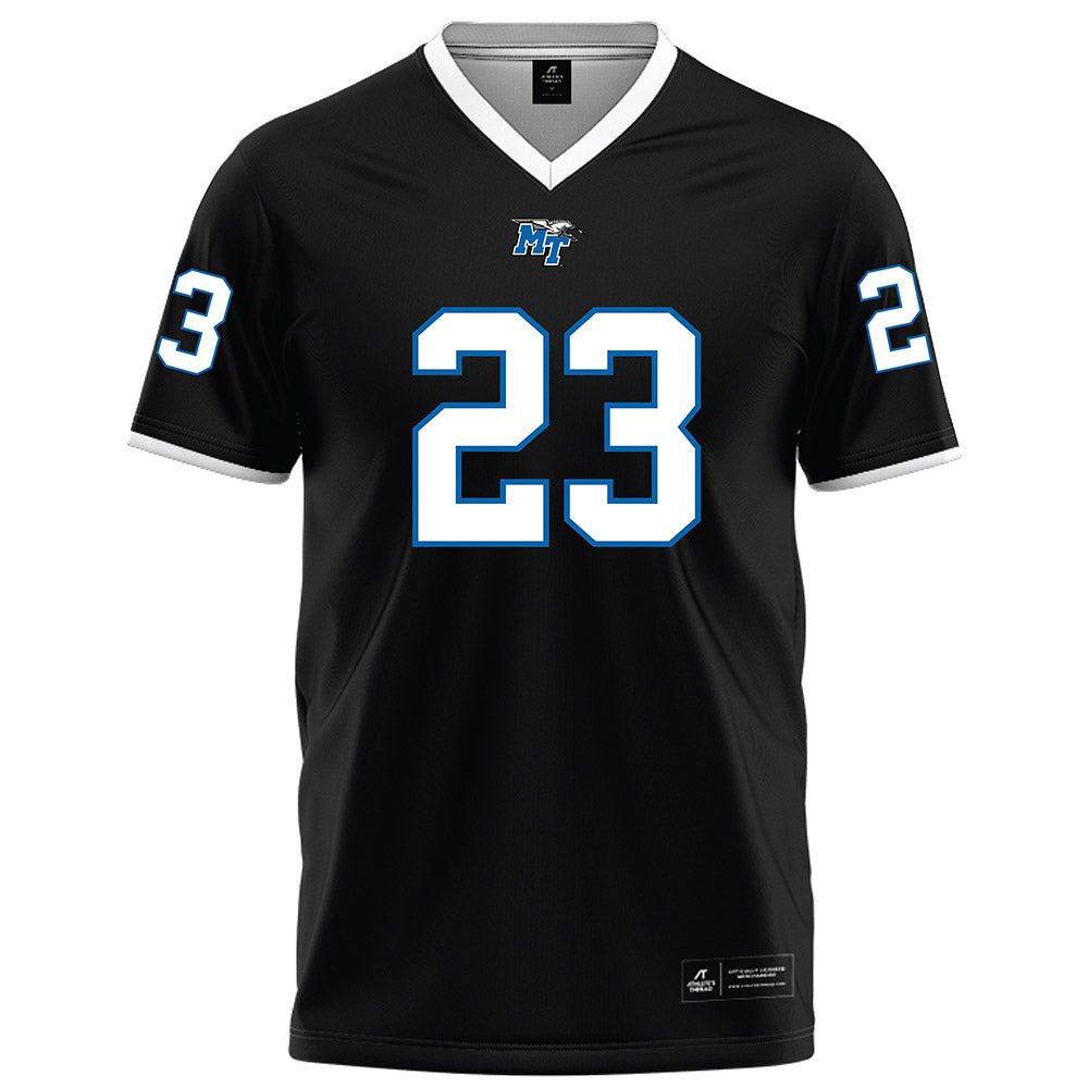 MTSU - NCAA Football : Malachi Steele - Black Football Jersey-0