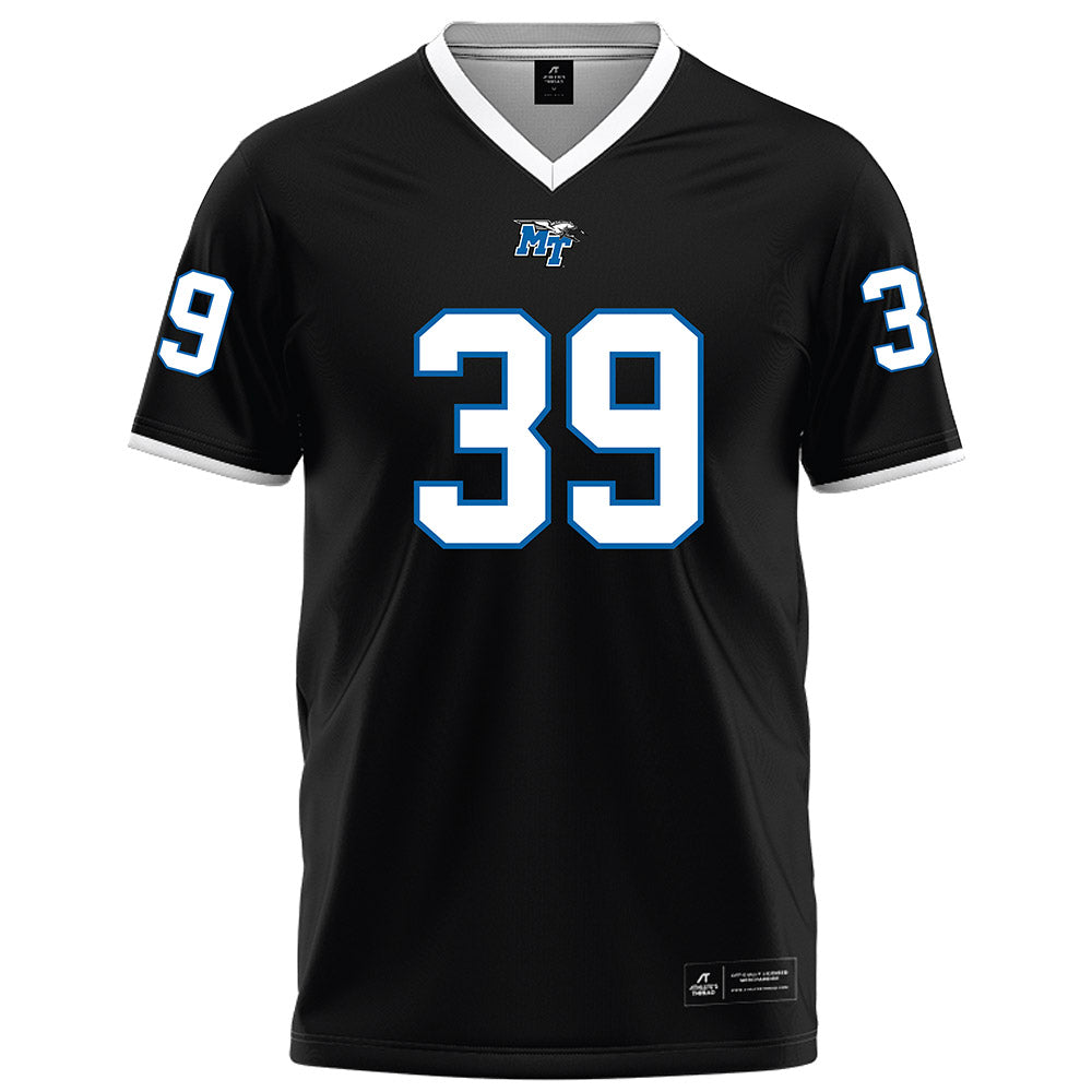 MTSU - NCAA Football : Chase Davis - Black Football Jersey-0