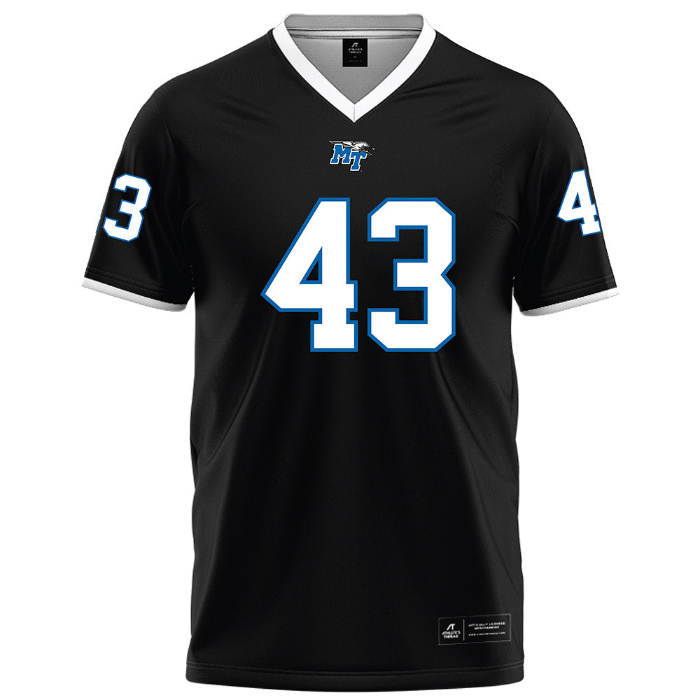 MTSU - NCAA Football : Christopher Kaup - Black Football Jersey-0