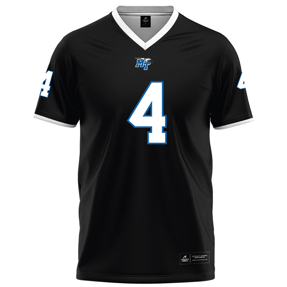 MTSU - NCAA Football : Tyree Patterson - Black Football Jersey-0