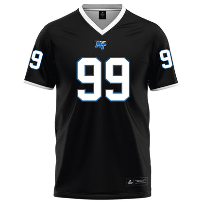 MTSU - NCAA Football : Emmanuel Gyamfi - Black Football Jersey-0