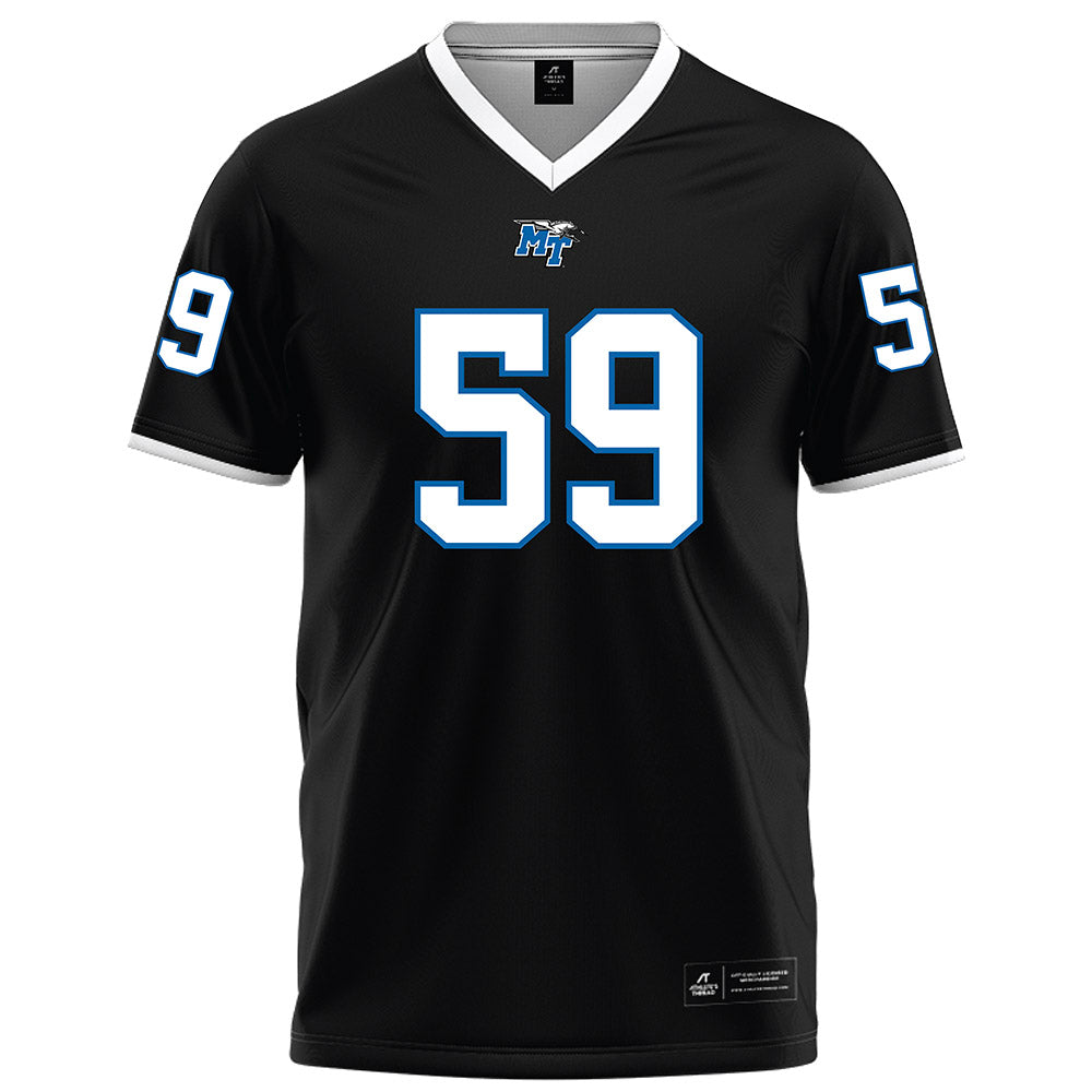 MTSU - NCAA Football : Henry Hamlin - Black Football Jersey-0