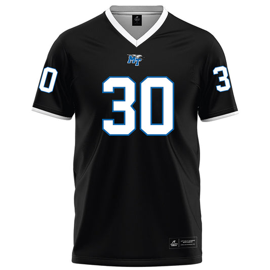 MTSU - NCAA Football : Rob Lathon Jr - Black Football Jersey-0