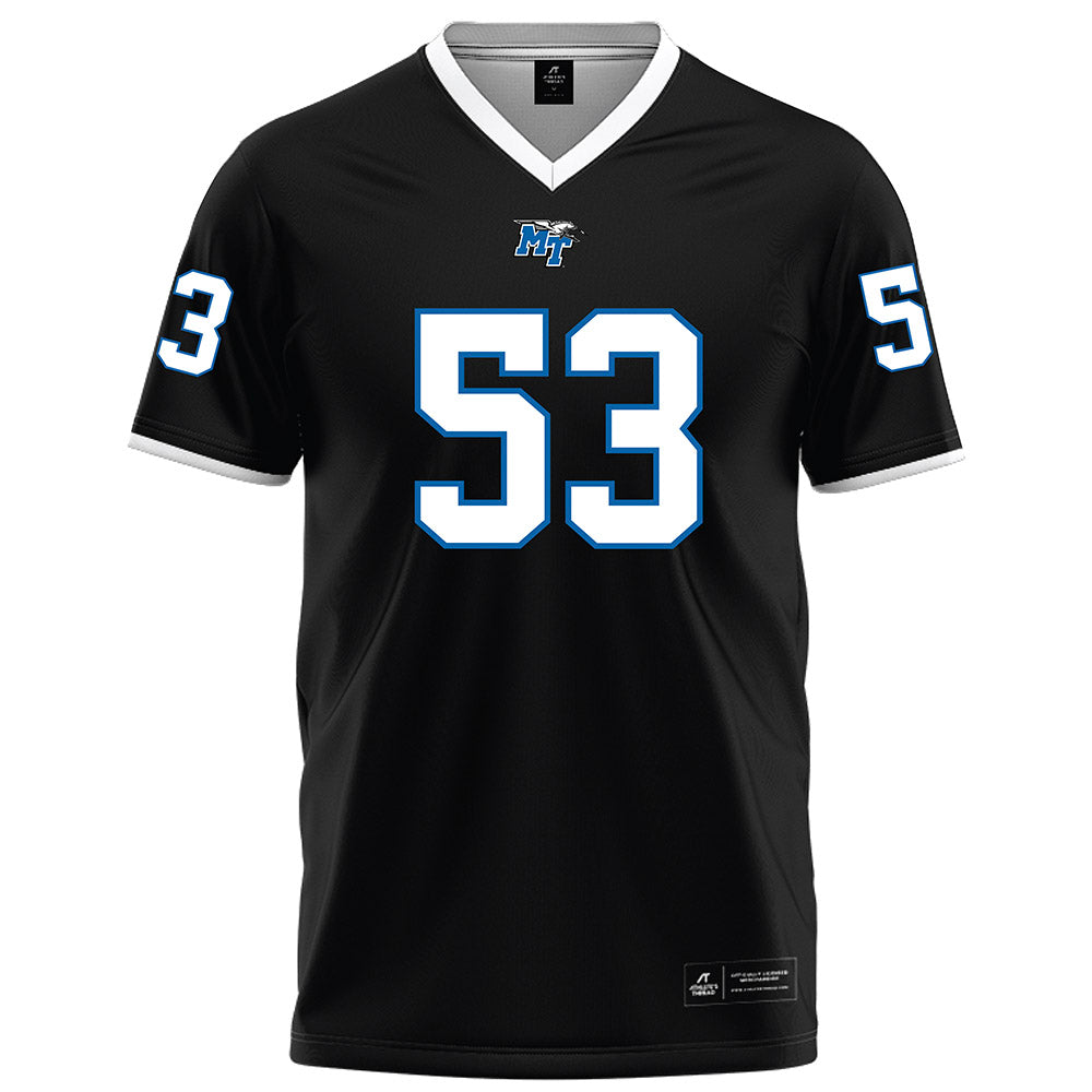 MTSU - NCAA Football : Braxton Lillis - Black Football Jersey-0