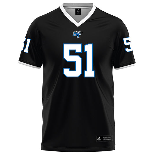 MTSU - NCAA Football : Shane Rochelle - Black Football Jersey-0