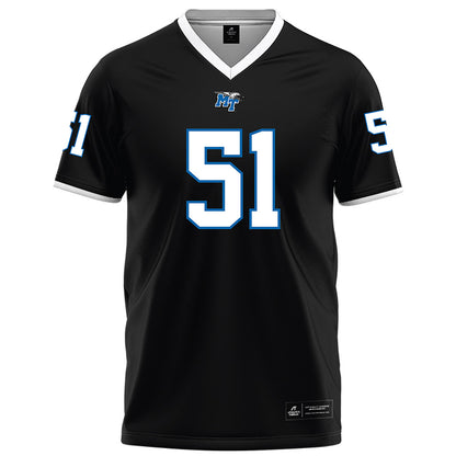 MTSU - NCAA Football : Shane Rochelle - Black Football Jersey-0