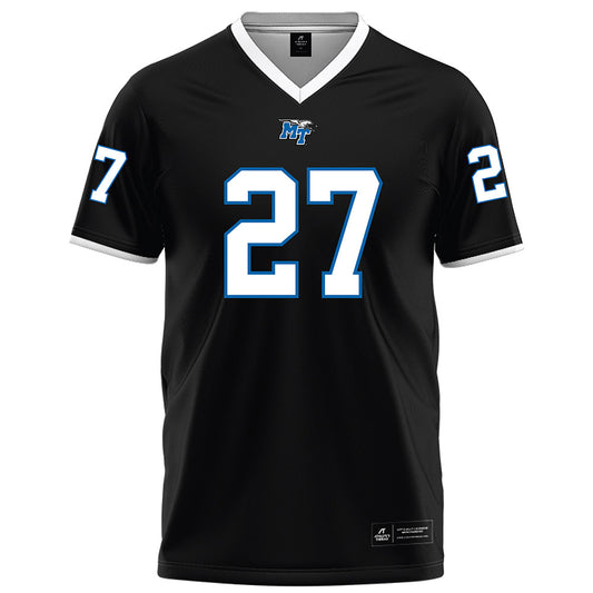 MTSU - NCAA Football : Jalen Jackson - Black Football Jersey-0