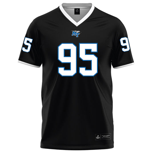 MTSU - NCAA Football : Zeion Simpson-smith - Black Football Jersey-0
