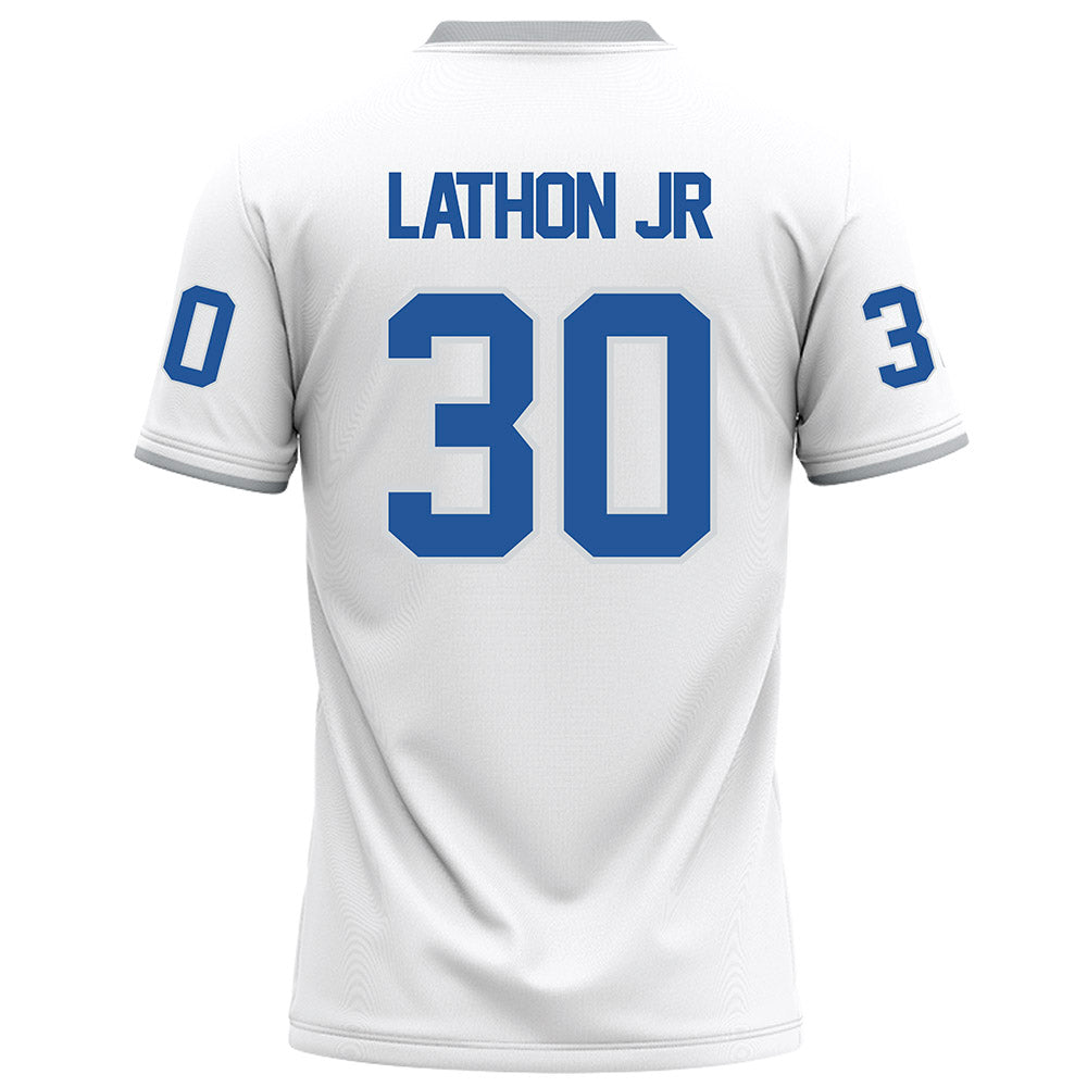 MTSU - NCAA Football : Rob Lathon Jr - White Football Jersey-1